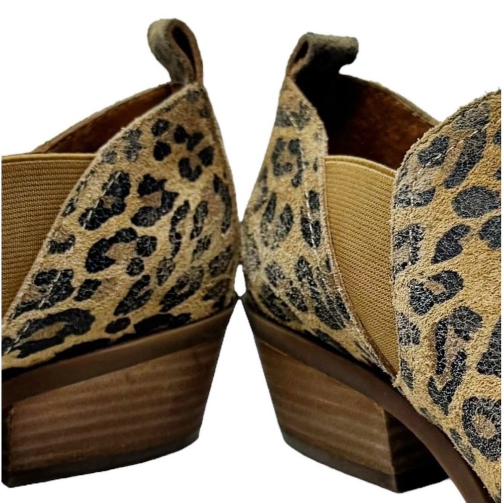 Lucky Brand Fallo Leather Leopard Print Boho
Western Rodeo Ankle Booties Size 8 - Picture 7 of 11